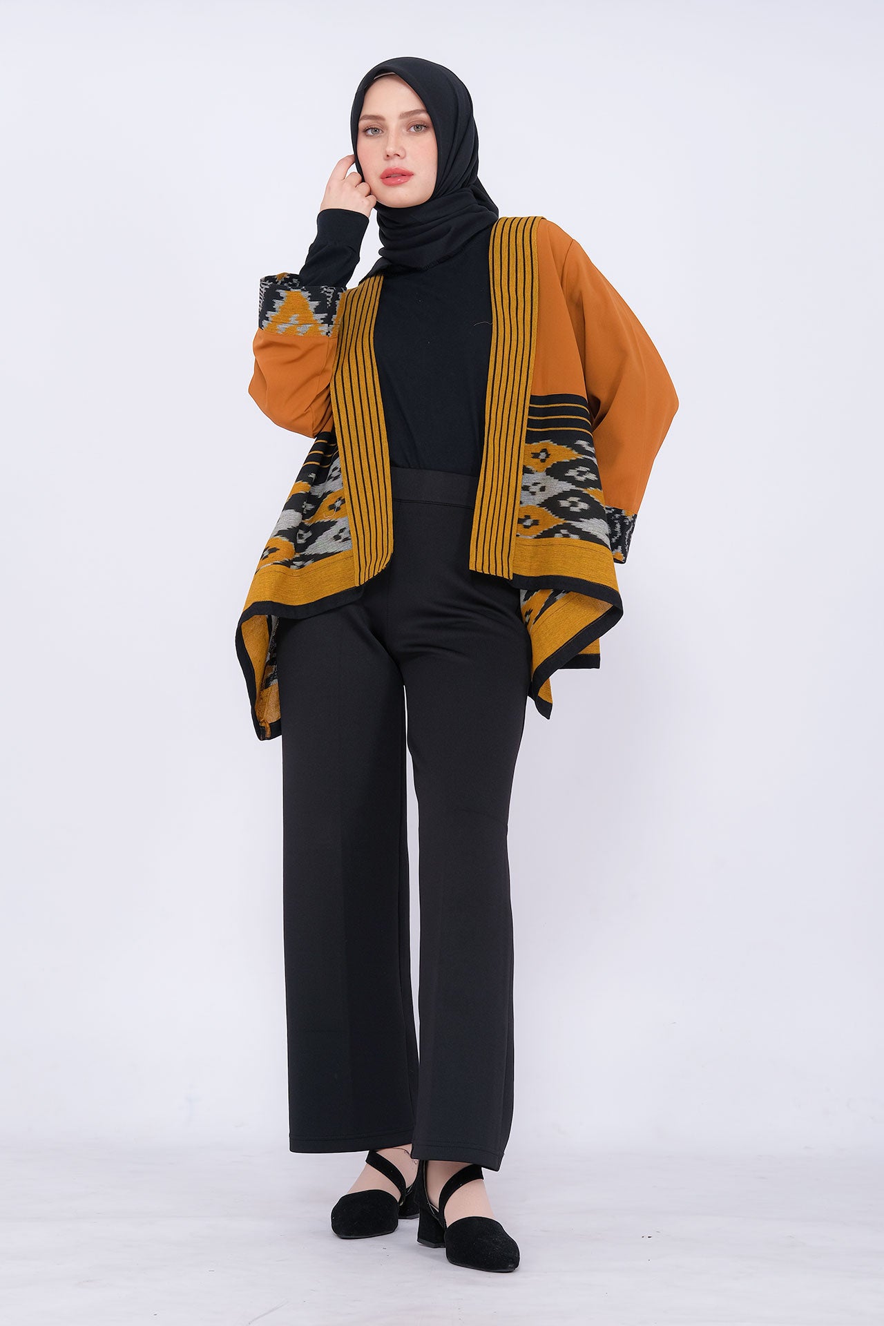 Miray Mustard Tenun Outer