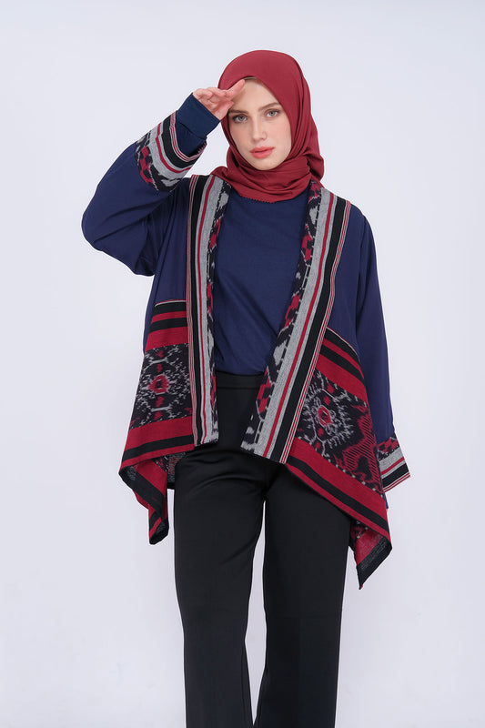 Miray Navy Red II Tenun Outer