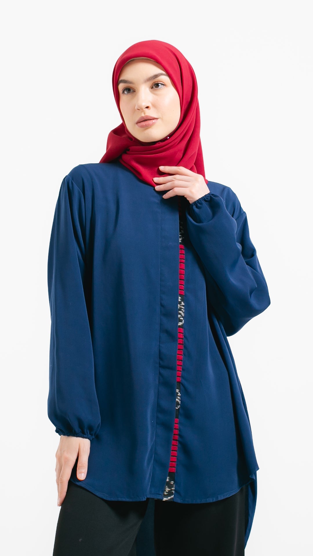 Naima Navy Tenun Tunic