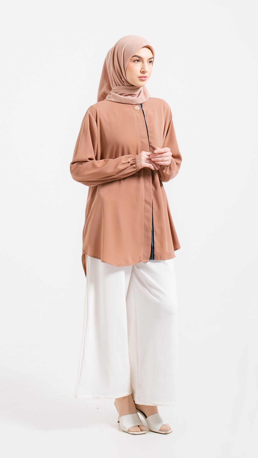 Naima Apricot Tenun Tunic